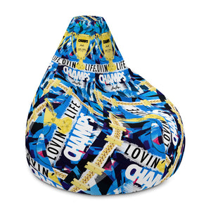 All-Over Print Bean Bag Chair w/ filling