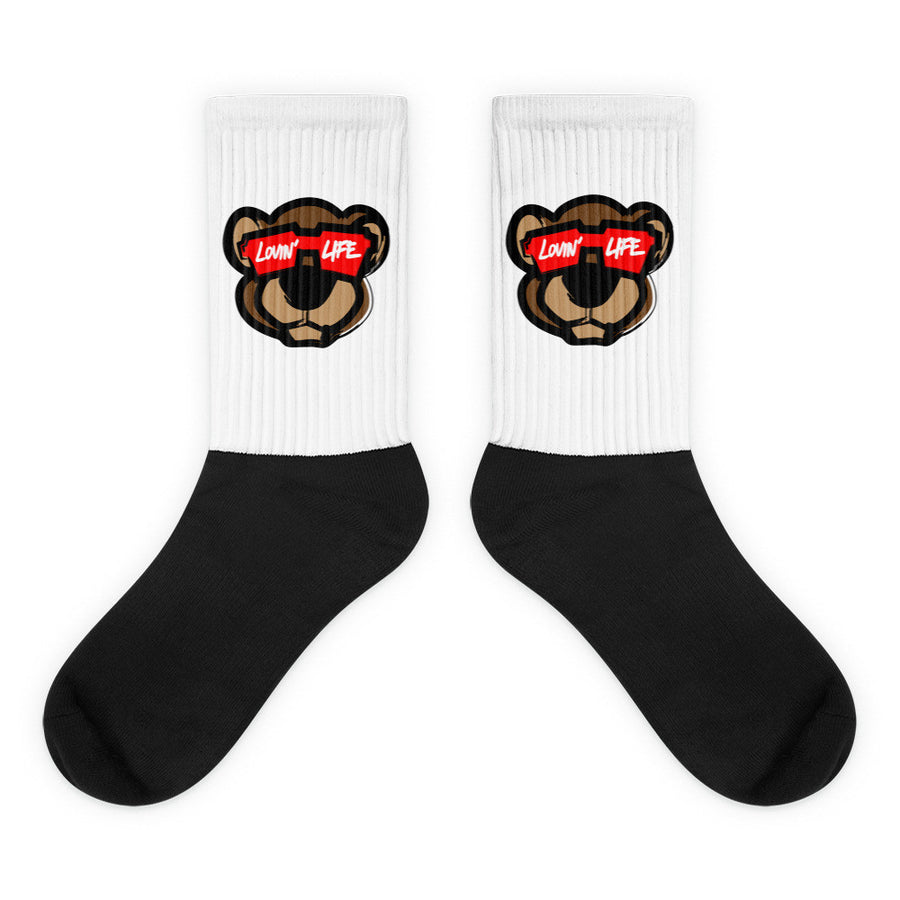 Leo Lion LL2 Black foot socks