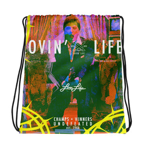 LOVIN' LIFE SAY HELLO Drawstring bag