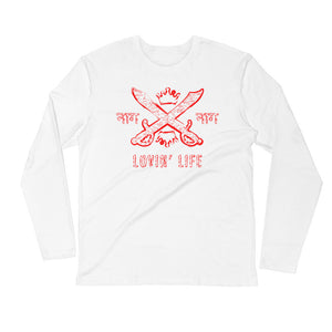 LOVIN' LIFE MEMBERS ONLY - SYNDICATE FAMILY Long Sleeve - red