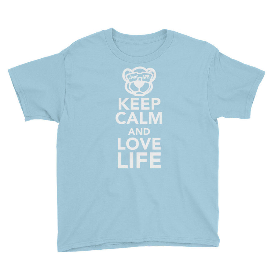 Youth Keep calm and love life Sleeve T-Shirt