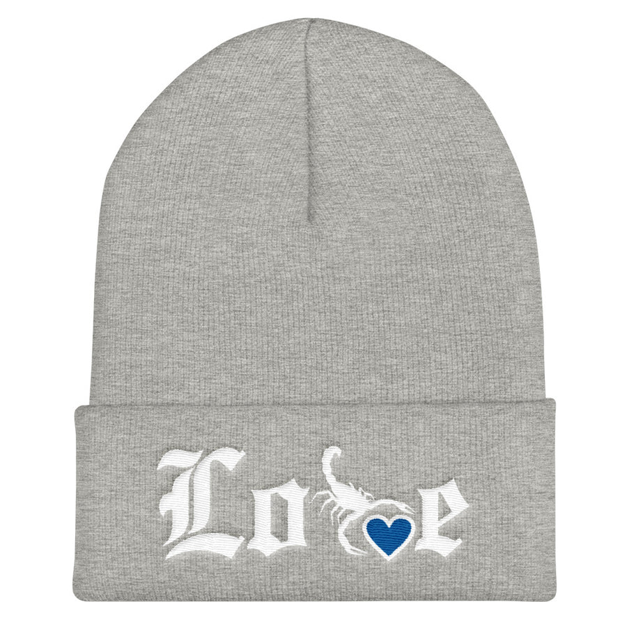 Lovin' Life - SELF LOVE - blu heart/white Beanie