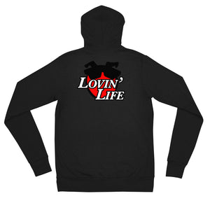 LOVIN' LIFE - biscotio - all smiles collection - light weight zip hoodie