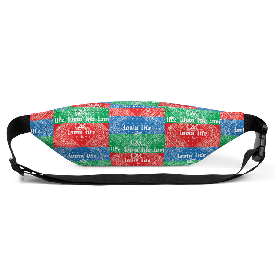 Blue and Red make green $$$$$ Fanny Pack