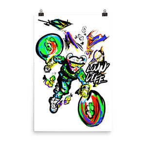 LOVING' LIFE -BAG RUN - SPACE COLLECTION Photo paper poster