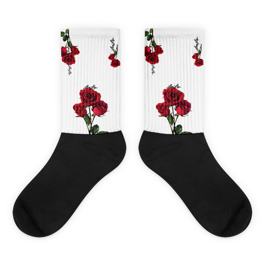 Rosey Red Socks