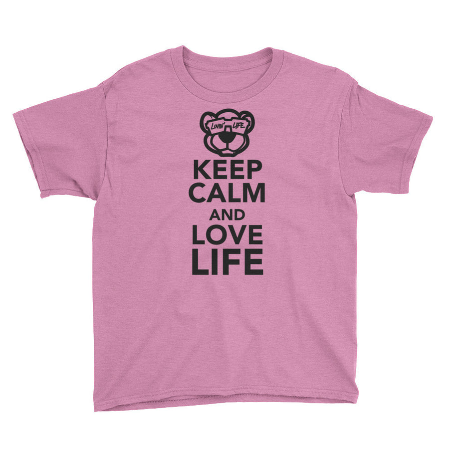Youth Keep calm and love life T-Shirt
