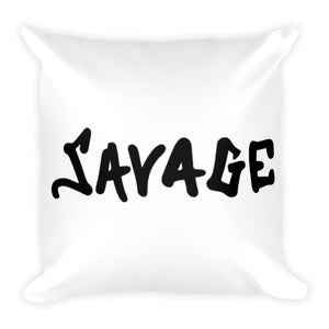 Savage Square Pillow 18”x18”