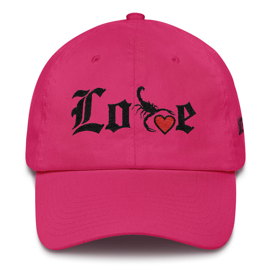 Lovin' Life - SELF LOVE - red heart/blac DAD Hat