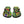 Cargar imagen en el visor de la galería, LOVIN&#39; LIFE -BAG RUN 2 - SPACE COLLECTION - Flip-Flops - green
