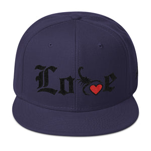 Lovin' Life - SELF LOVE - red heart/blac Snapback Hat