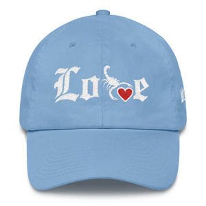 Lovin' Life - SELF LOVE - red heart/white DAD Hat