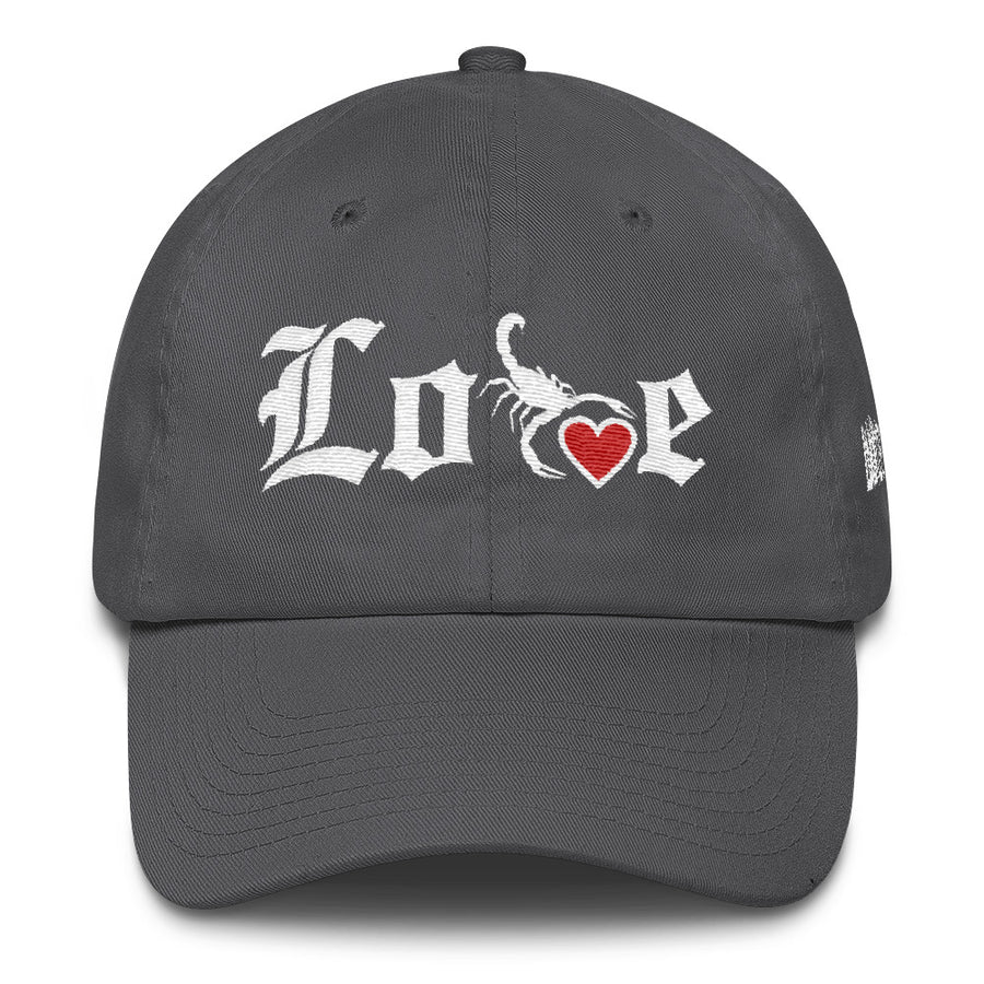 Lovin' Life - SELF LOVE - red heart/white DAD Hat