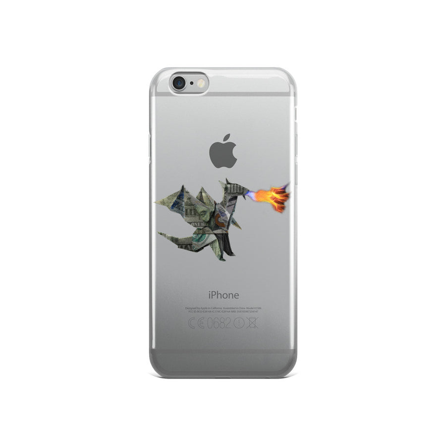 Origami Money Dragon iPhone 5/5s/Se, 6/6s, 6/6s Plus Case
