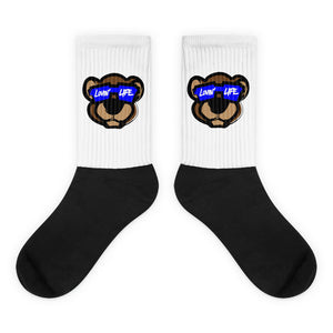 Leo Lion LL3 Black foot socks