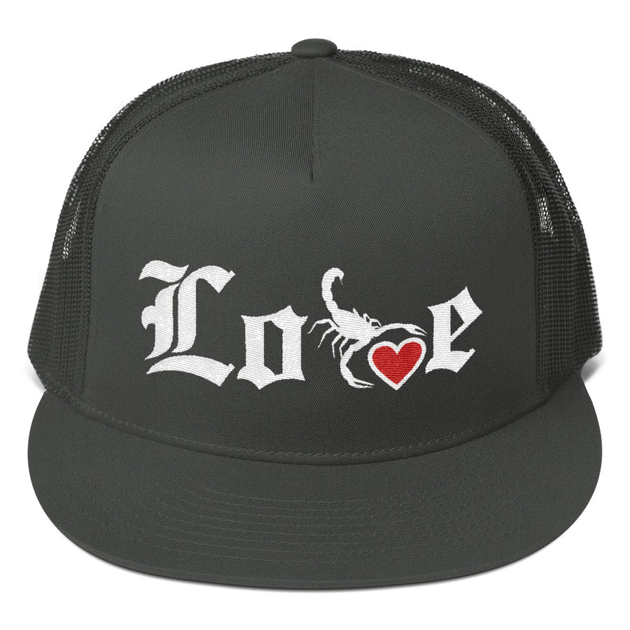 Lovin' Life - SELF LOVE - red heart/wht Trucker Cap
