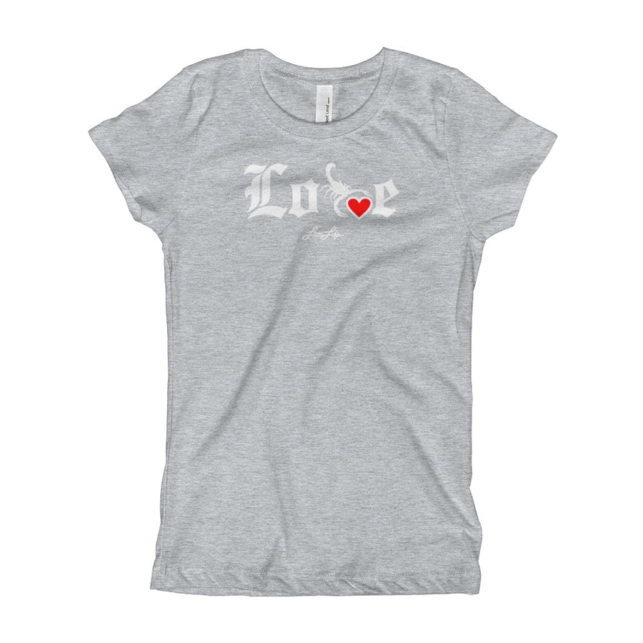 Youth Girl's Lovin' Life - SELF LOVE - red heart T-Shirt