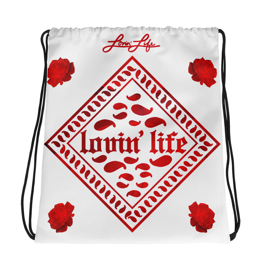 Rosey Red Drawstring bag