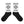 Charger l&#39;image dans la galerie, Lovin&#39; Life Black foot socks
