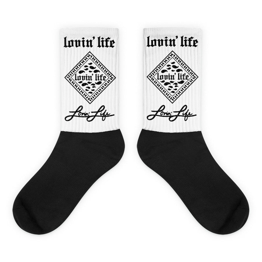 Lovin' Life Black foot socks