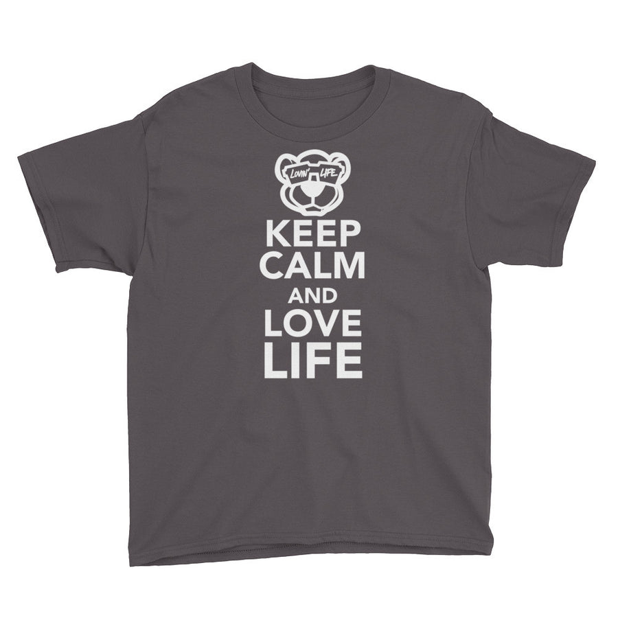Youth Keep calm and love life Sleeve T-Shirt