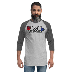 C&C 3/4 sleeve raglan shirt
